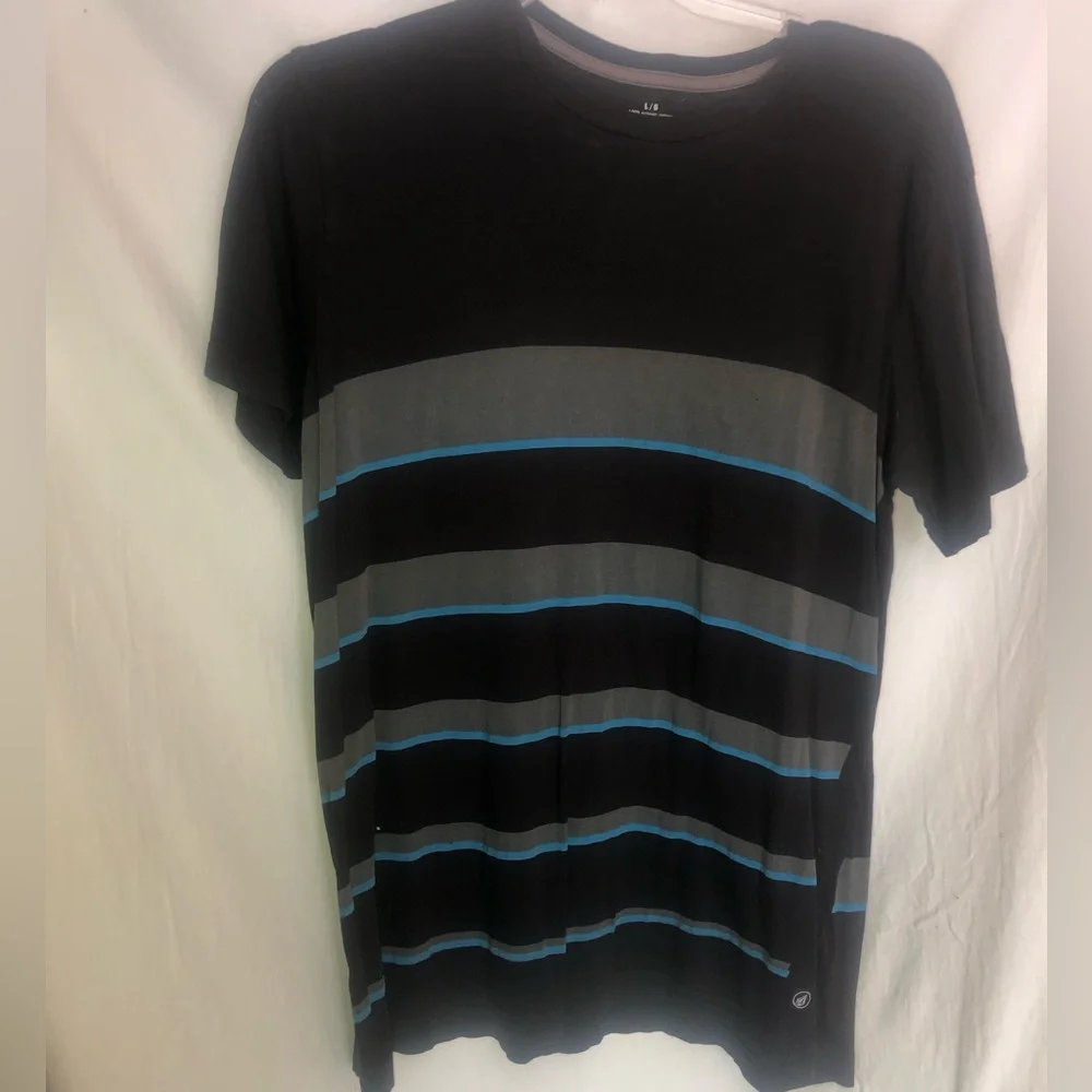 Black and stripe T-shirt volcom - Picture 1 of 8